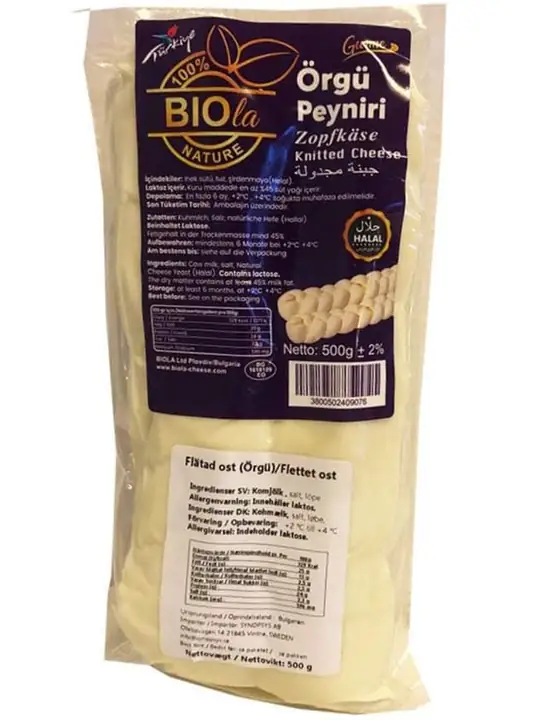 BIOla Flätad Ost 500g ✖ 8