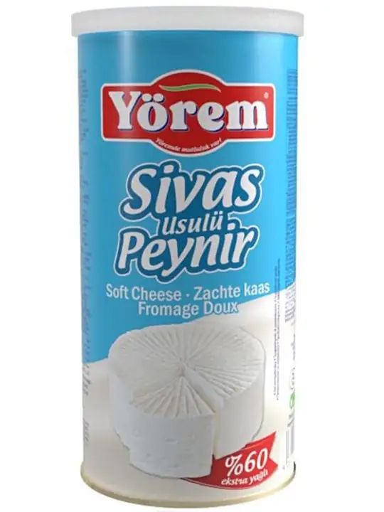 Yörem Sivas-stil Extra Fet Vitost (60% Fett) 800g ✖ 6
