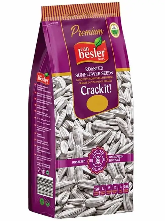 CanBesler Nuts Osaltade Rostade Solrosfrön 256g ✖ 16