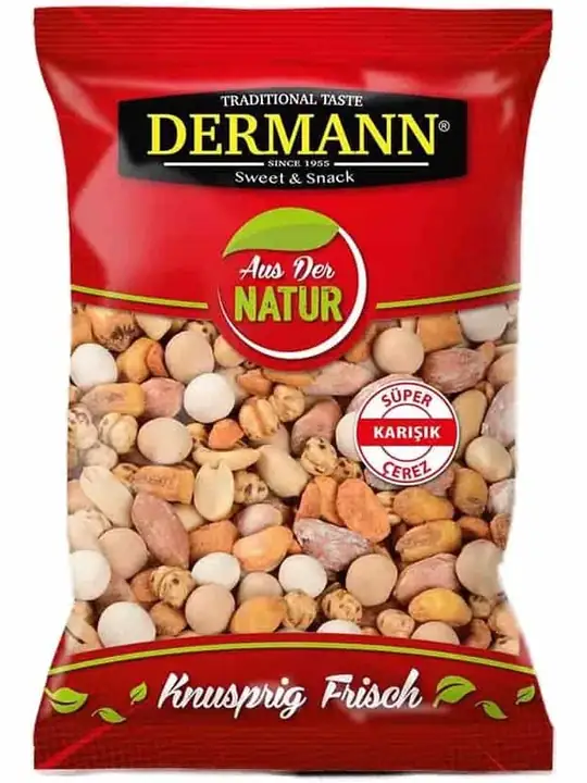 Dermann Super Blandade Nötter 220g ✖ 24