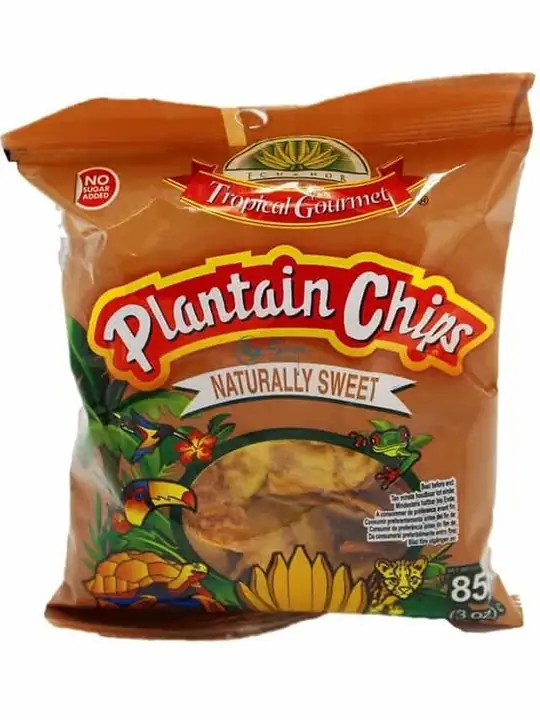 Tropical Gourmet Naturligt söta grobladchips (ej tillsatt socker) 85g ✖ 20