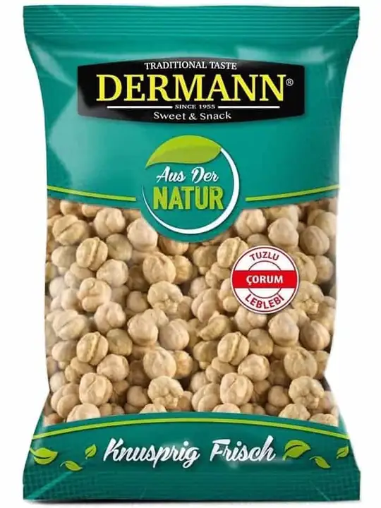 Dermann Saltade Gula Kikärtor 200g ✖ 12