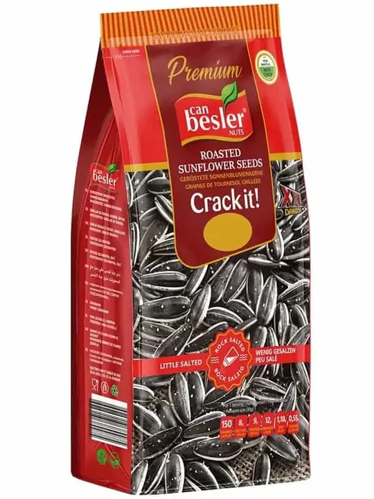 CanBesler Nuts Rostade Dakota Solrosfrön (Lätt Saltade) 256g ✖ 16