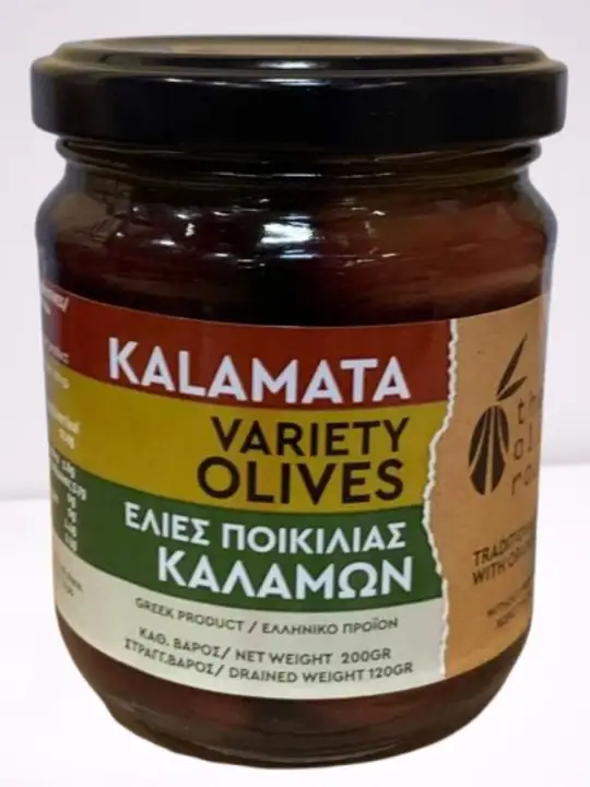 The Olive Routes Kalamata Oliver i Glasburk 200g ✖ 12