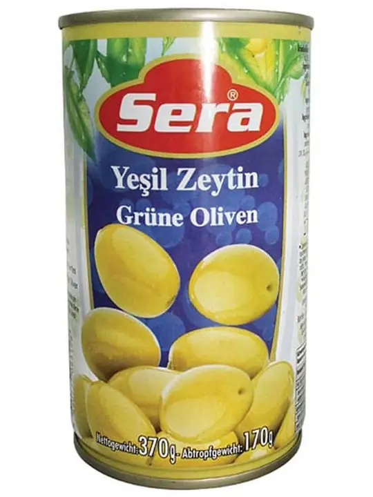 Sera Gröna Oliver med Kärnor 385ml ✖ 24