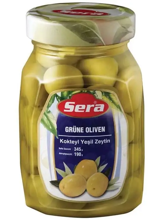 Sera Gröna Cocktailoliver 350ml ✖ 12