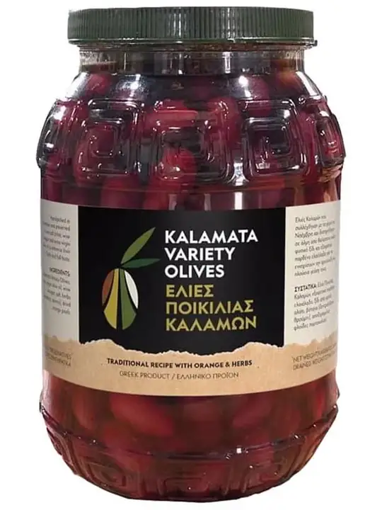 The Olive Routes Grekiska Kalamata Oliver Jumbo - 3kg ✖ 6