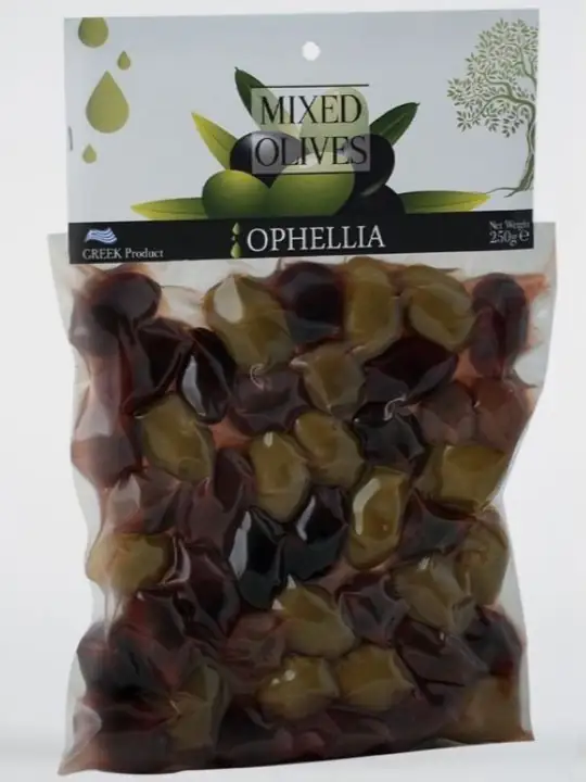 Ophellia Blandade Gröna, Svarta & Kalamata Oliver 250g ✖ 12