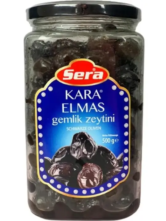 Sera Svarta Oliver - Gemlik Svart Diamant 500g ✖ 6