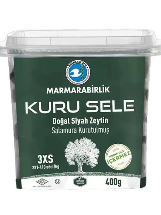 Marmara Birlik Svarta Oliver - Torka Sele 400g ✖ 12
