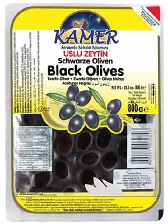 Kamer Svarta Oliver - Uslu Fermenterade Saltlagrade (Vakuum-pack) 800g ✖ 12