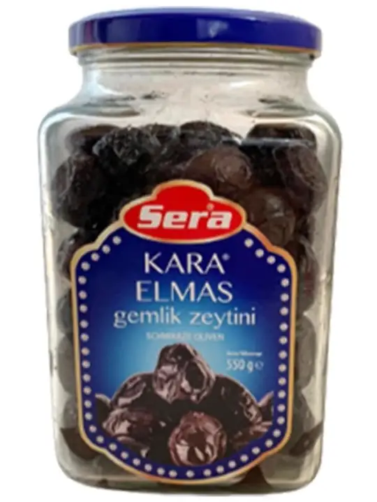 Sera Svarta Oliver - Gemlik Svart Diamant (Jumbo) 550g ✖ 8