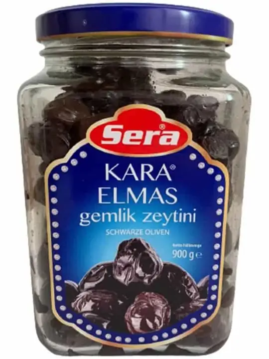 Sera Svarta Oliver - Gemlik Svart Diamant (Jumbo) 900g ✖ 6