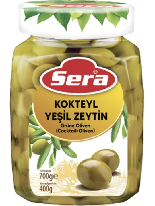 Sera Gröna Cocktailoliver 700g ✖ 12