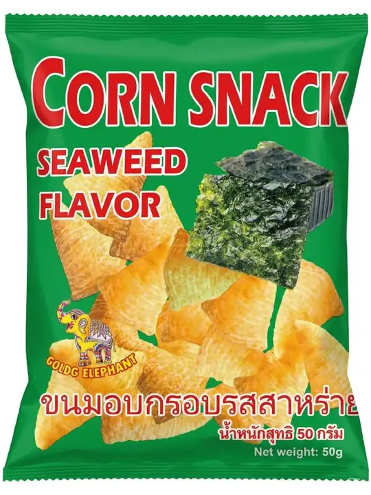 King Elephant Majssnacks Sjögräs 50g ✖ 40