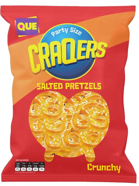 QUE Saltade Pretzelkex 250g ✖ 12
