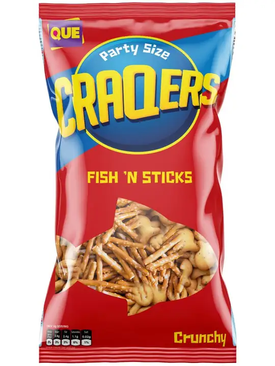 QUE FISHN STICK Smakrik Mixkex 250g ✖ 12