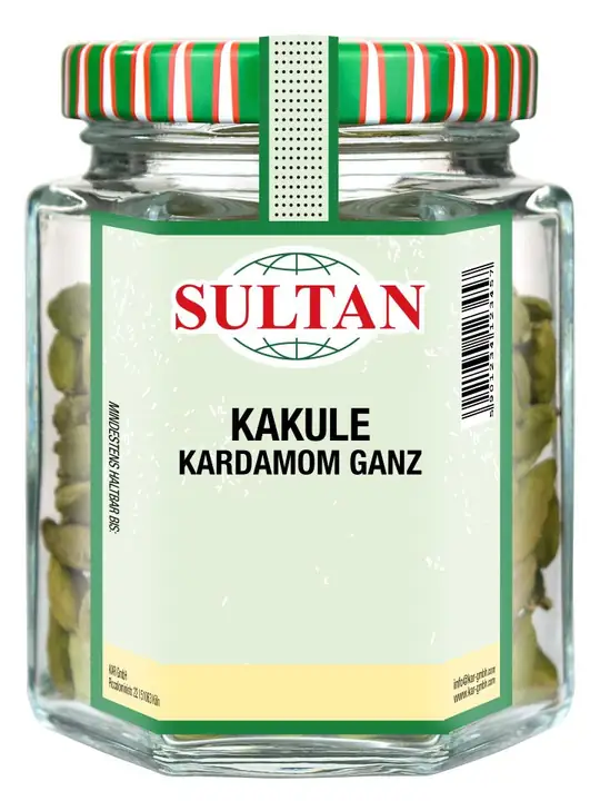 Sultan Kardemumma grön, hel 50g ✖ 12