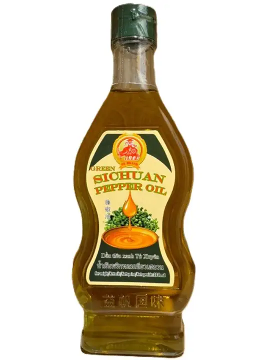 Ox Brand Grön Sichuanpepparolja 210ml ✖ 24
