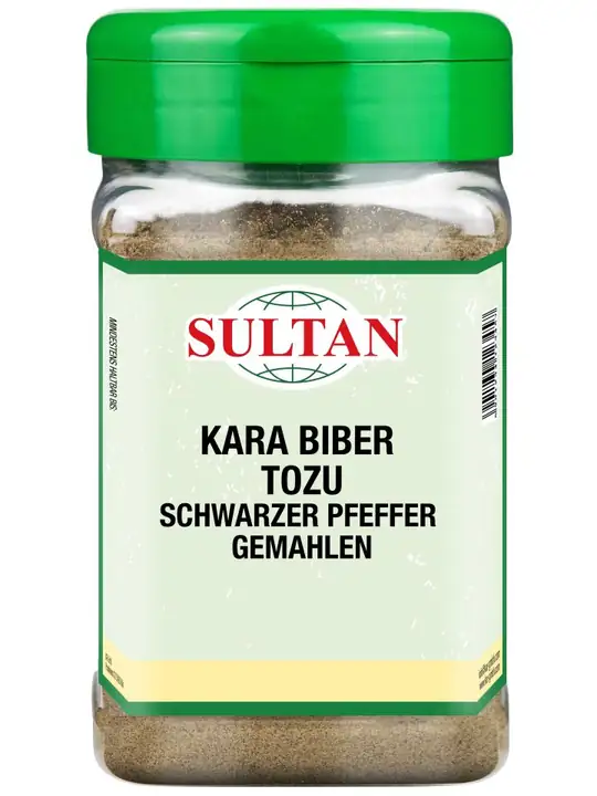 Sultan Svartpeppar, malen 150g ✖ 12