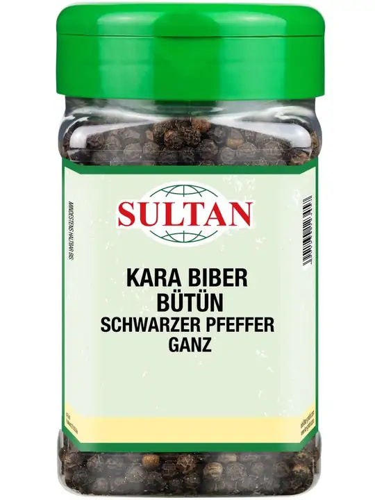 Sultan Svartpeppar, hel 150g ✖ 12