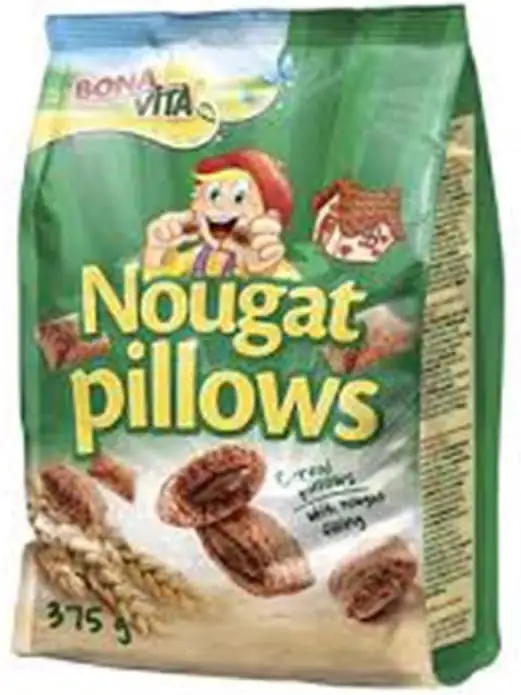 BonaVita Naugat Pillows - Spannmålskuddar med Hasselnötsfyllning 375g ✖ 12