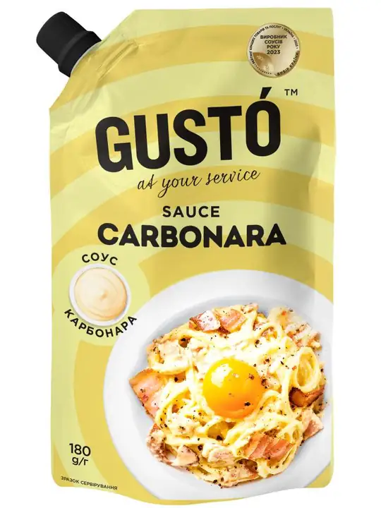 Gusto Sås (Carbonara) 30% 180g ✖ 20
