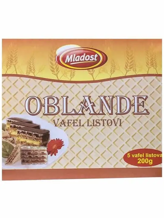 Mladost Oblande Våffelblad 200g ✖ 16
