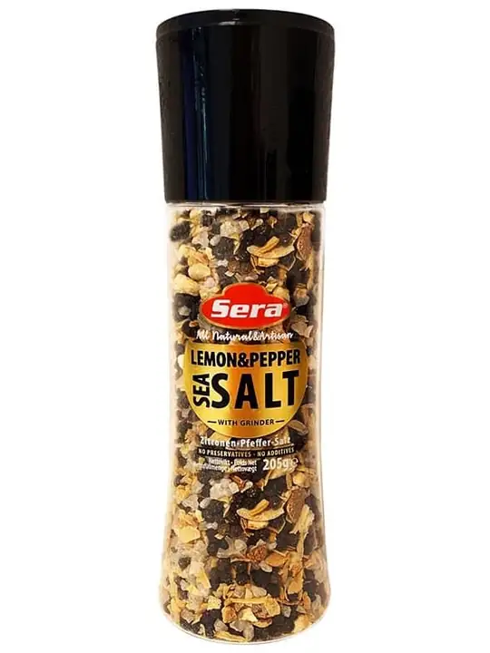 Sera Havssalt med Citronpeppar och Kvarn 205g ✖ 6