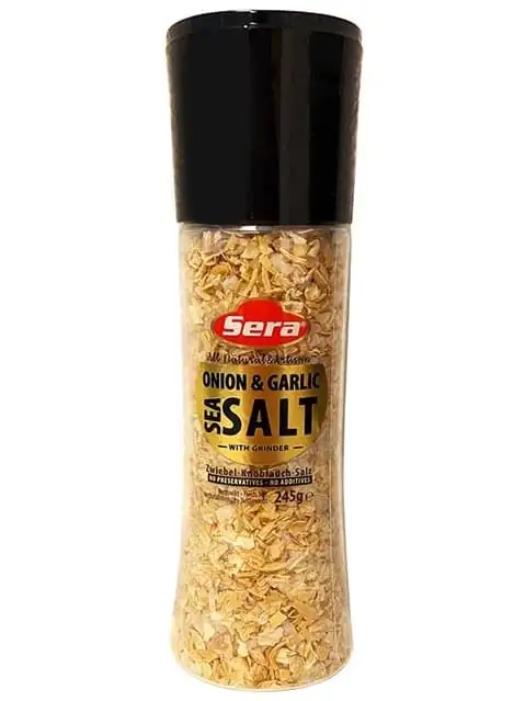 Sera Havssalt med Lök och Vitlök och Kvarn 245g ✖ 6