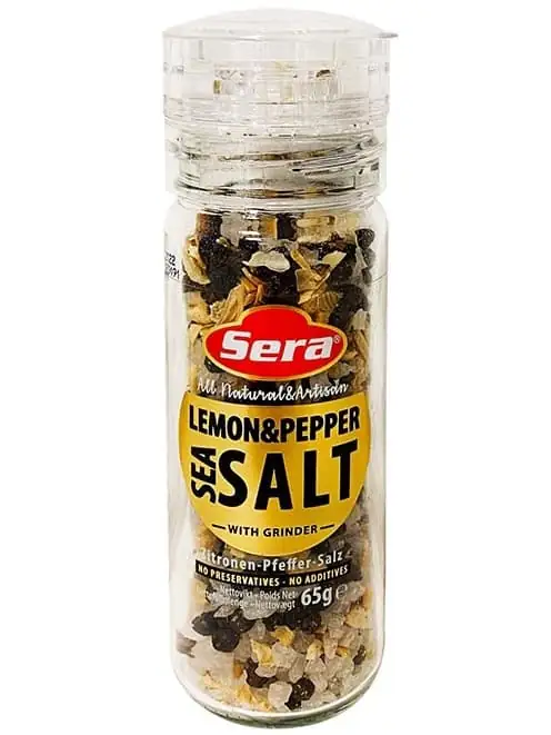 Sera Havssalt med Citronpeppar och Kvarn 65g ✖ 6