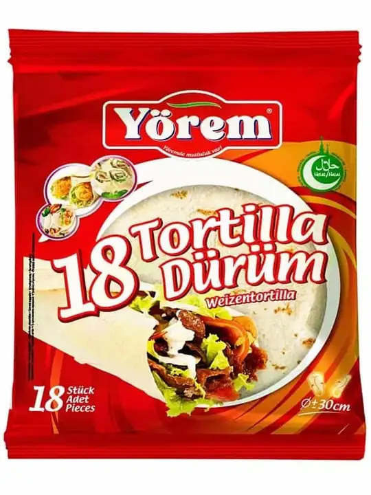 Yörem Tortilla Dürüm Lavash 30cm (18 Stycken) ✖ 6