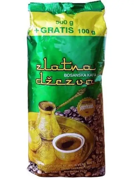 Zlatna Dzezva Bosniskt Malet Kaffe 500g (+ 100g Gratis) ✖ 10