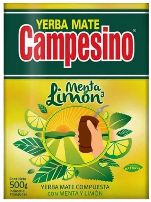 Yerba Mate Sydamerikanskt Mynta & Citron Mate Te (Campesino) 500g ✖ 10
