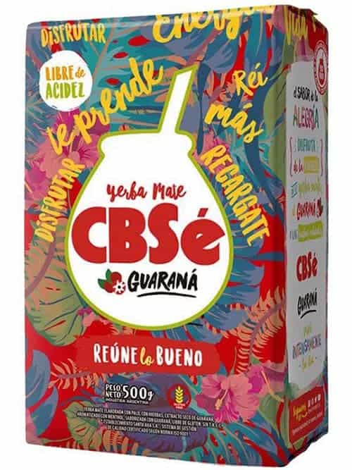 Yerba Mate Sydamerikanskt Guaranasmak Mate Te (CBSe) 500g ✖ 12