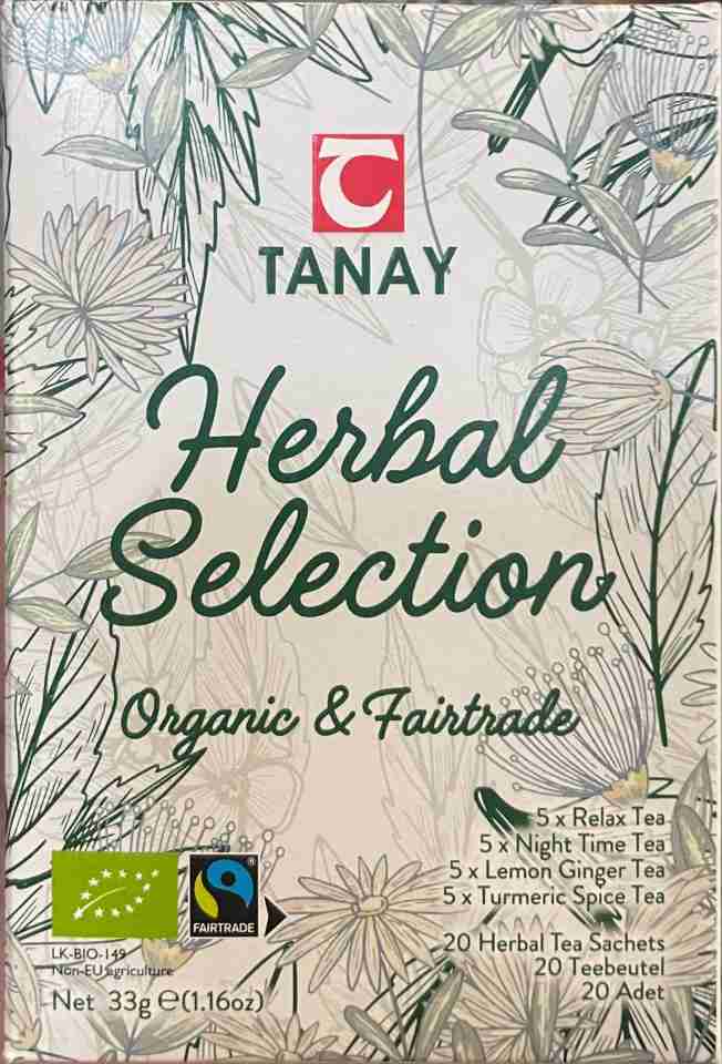 Tanay Blandat Örtte Urval (Ekologiskt) - 20 Tepåsar ✖ 20