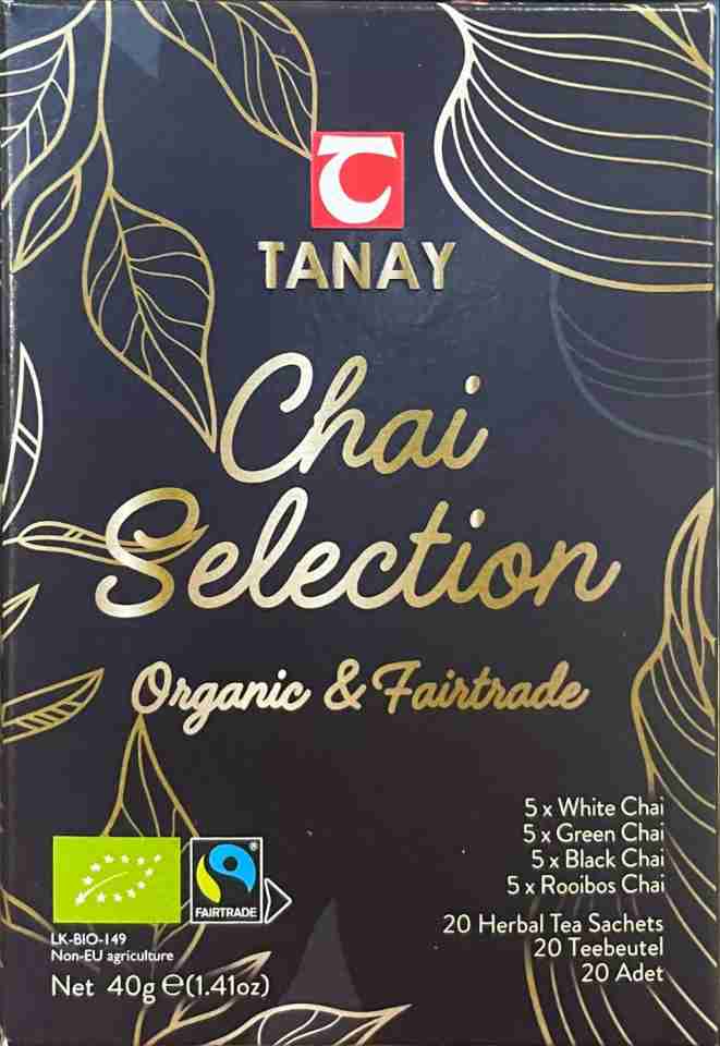 Tanay Blandat Chai Te Urval (Ekologiskt) - 20 Tepåsar ✖ 20