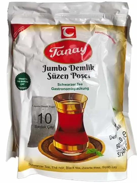 Tanay Jumbo Tekanna Filter Svart Tepåsar (50 Tekannapåsar) ✖ 12