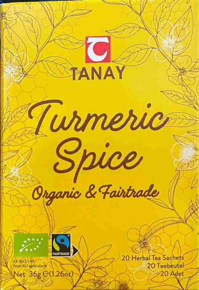 Tanay Gurkmeja Kryddigt Örtte (Ekologiskt) - 20 Tepåsar ✖ 20
