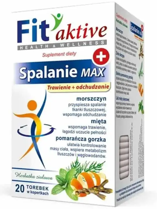 Fit Aktive Fettförbrännande örtte Spalnie Max (20 tepåsar) ✖ 10