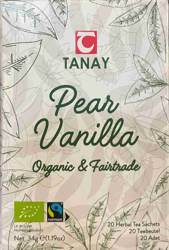 Tanay Päron Vanilj Örtte (Ekologiskt) - 20 Tepåsar ✖ 20