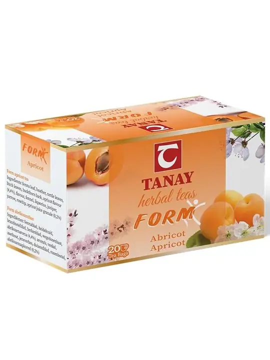 Tanay Aprikos Form Örtte - 20 Tepåsar ✖ 24