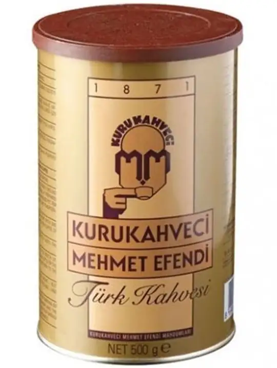 Kurukahveci Mehmet Efendi Turkiskt Kaffe i Plåtburk 500g ✖ 6