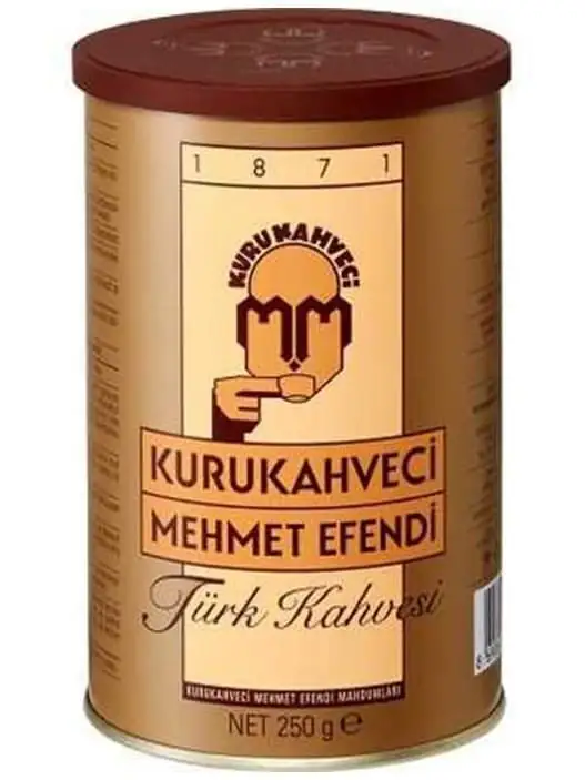 Kurukahveci Mehmet Efendi Turkiskt Kaffe i Plåtburk 250g ✖ 12