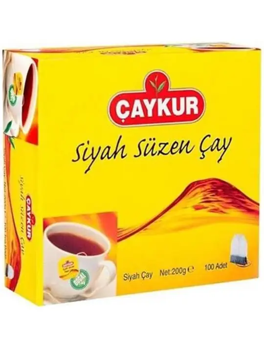 Caykur Svart Te Påsar - 100 Tepåsar 200g ✖ 16