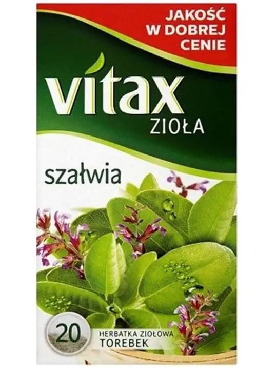 Vitax Salvia Örtte (20 påsar) ✖ 10