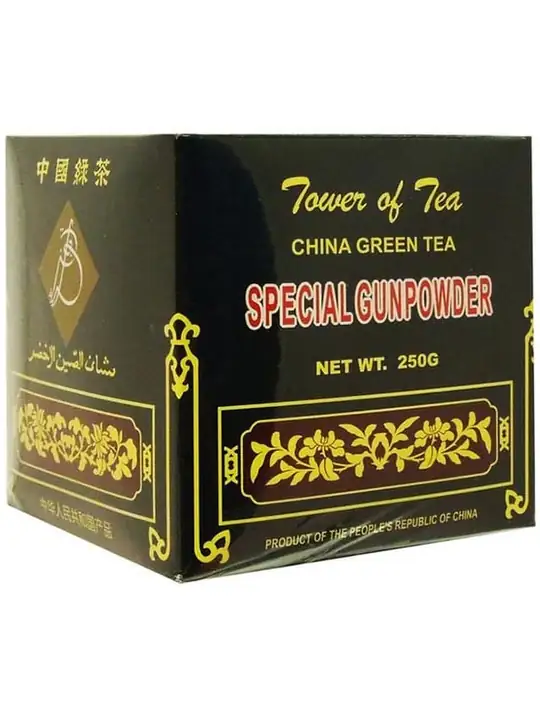 Tower of Tea Gunpowder Kinesiskt Grönt Te 200g ✖ 60