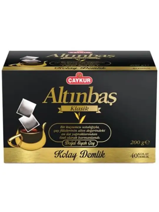 Caykur Altinbas Klassiskt Naturligt Svart Te (40 tekanna tepåsar) ✖ 16