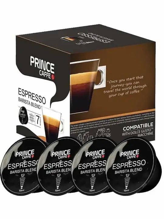 Prince Dolce Gusto - Kaffe Espresso Barista Blandning (16 kapslar) ✖ 6