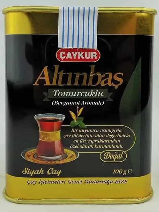 Caykur Altinbas EarlGrey Naturligt Svart Te 100g ✖ 32